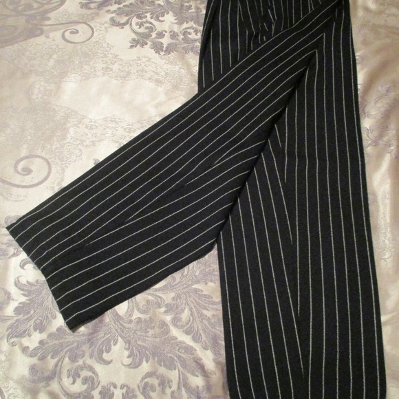 GANTOS GORGEOUS BLACK PINSTRIPE PANT SUIT - Picture 6 of 16